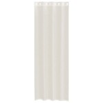 vidaXL Perdele Voile cu Oelii 2 buc Crem 140x300 cm
