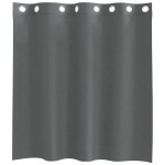 vidaXL Perdele Voile cu Oelii 2 buc Gri Inchis 140x140 cm