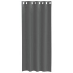 vidaXL Perdele Voile cu Oelii 2 buc Gri închis 140x225 cm