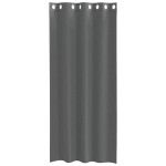 vidaXL Perdele Voile cu Oelii 2 buc Gri Inchis 140x245 cm