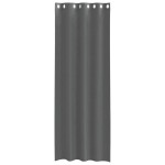 vidaXL Perdele Voile cu Oelii 2 buc Gri Inchis 140x300 cm