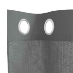 vidaXL Perdele Voile cu Oelii 2 buc Gri Inchis 140x300 cm