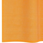 vidaXL Perdele Voile cu Oeli 2 buc Portocaliu 140x140 cm