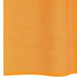 vidaXL Perdele Voile cu Oeli 2 buc Portocaliu 140x260 cm vidaXL Perdele Voile cu Oeli 2 buc Portocaliu 140x260 cm