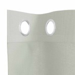 vidaXL Perdele Voile cu Oelii 2 buc Gri deschis 140x140 cm