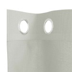 vidaXL Perdele Voile cu Oelii 2 buc Gri deschis 140x175 cm