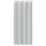vidaXL Perdele Voile cu Oelii 2 buc Gri deschis 140x225 cm