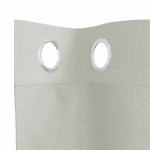 vidaXL Perdele Voile cu Oelii 2 buc Gri deschis 140x225 cm