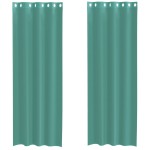 vidaXL Perdele Voile cu Oeje 2 buc Turcoaz vidaXL Perdele Voile cu Oeje 2 buc Turcoaz
