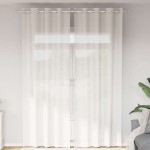 vidaXL Perdele Voile cu Oeje 2 buc Alb vidaXL Perdele Voile cu Oeje 2 buc Alb