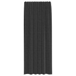 vidaXL Perdele Voile cu buzunare pentru bare 2 buc Negru vidaXL Perdele Voile cu buzunare pentru bare 2 buc Negru