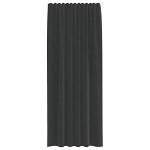 vidaXL Perdele Voile cu buzunare pentru bare 2 buc Negru vidaXL Perdele Voile cu buzunare pentru bare 2 buc Negru