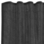 vidaXL Perdele Voile cu buzunare pentru bare 2 buc Negru vidaXL Perdele Voile cu buzunare pentru bare 2 buc Negru
