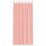 vidaXL Perdele Voile cu buzunare pentru bare 2 buc Roz vidaXL Perdele Voile cu buzunare pentru bare 2 buc Roz