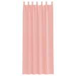 vidaXL Perdele Voile cu buzunare pentru bare 2 buc Roz vidaXL Perdele Voile cu buzunare pentru bare 2 buc Roz