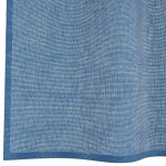 vidaXL Perdele Voile cu buzunare pentru bare 2 buc Albastru regal