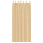 vidaXL Perdele Voile cu buzunare pentru bare 2 buc Nisip