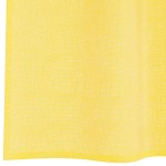 vidaXL Perdele Voile cu buzunare pentru bare 2 buc Galben