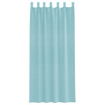 vidaXL Perdele Voile cu buzunare pentru bare 2 buc Turcoaz vidaXL Perdele Voile cu buzunare pentru bare 2 buc Turcoaz