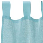 vidaXL Perdele Voile cu buzunare pentru bare 2 buc Turcoaz vidaXL Perdele Voile cu buzunare pentru bare 2 buc Turcoaz