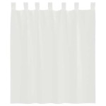 vidaXL Perdele Voile cu buzunare pentru bare 2 buc Alb