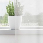 vidaXL Perdele Voile cu buzunare pentru bare 2 buc Alb