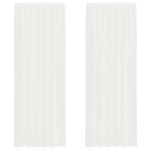 vidaXL Perdele Voile cu buzunare pentru bare 2 buc Alb vidaXL Perdele Voile cu buzunare pentru bare 2 buc Alb