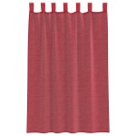 vidaXL Perdele Voile cu buzunare pentru bare 2 buc Roșu Vin vidaXL Perdele Voile cu buzunare pentru bare 2 buc Roșu Vin