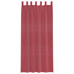 vidaXL Perdele Voile cu buzunare pentru bare 2 buc Roșu Vin vidaXL Perdele Voile cu buzunare pentru bare 2 buc Roșu Vin