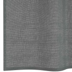 vidaXL Perdele Voile cu Bucle 2 buc Gri Inchis 140x260 cm vidaXL Perdele Voile cu Bucle 2 buc Gri Inchis 140x260 cm