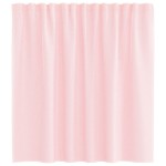 vidaXL Perdele voal cu bucle 2 buc Roz deschis 140x140 cm