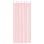vidaXL Perdele voal cu bucle 2 buc Roz deschis 140x260 cm