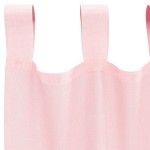 vidaXL Perdele voal cu bucle 2 buc Roz deschis 140x260 cm