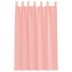 vidaXL Perdele Voile cu Bucle 2 buc Roz 140x175 cm vidaXL Perdele Voile cu Bucle 2 buc Roz 140x175 cm