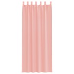 vidaXL Perdele Voile cu Bucle 2 buc Roz 140x260 cm vidaXL Perdele Voile cu Bucle 2 buc Roz 140x260 cm