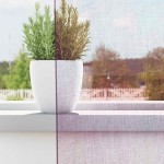 vidaXL Perdele Voile cu Bucle 2 buc Violet 140x260 cm