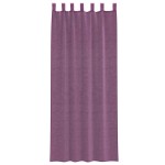 vidaXL Perdele Voile cu Bucle 2 buc Violet 140x260 cm