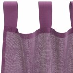 vidaXL Perdele Voile cu Bucle 2 buc Violet 140x260 cm