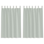 vidaXL Perdele Voile cu Bucle 2 buc Gri deschis 140x175 cm vidaXL Perdele Voile cu Bucle 2 buc Gri deschis 140x175 cm
