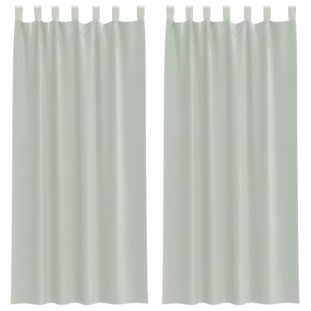 vidaXL Perdele voal cu bucle 2 buc Gri deschis 140x225 cm