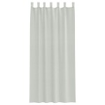 vidaXL Perdele voal cu bucle 2 buc Gri deschis 140x225 cm vidaXL Perdele voal cu bucle 2 buc Gri deschis 140x225 cm