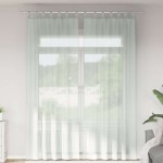 vidaXL Perdele voal cu bucle 2 buc Gri deschis 140x260 cm vidaXL Perdele voal cu bucle 2 buc Gri deschis 140x260 cm