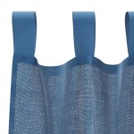 vidaXL Perdele Voile cu Bucle 2 buc Albastru Regal 140x140 cm vidaXL Perdele Voile cu Bucle 2 buc Albastru Regal 140x140 cm
