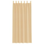 vidaXL Perdele Voile cu Bucle 2 buc Nisip 140x245 cm vidaXL Perdele Voile cu Bucle 2 buc Nisip 140x245 cm