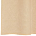 vidaXL Perdele Voile cu Bucle 2 buc Nisip 140x260 cm vidaXL Perdele Voile cu Bucle 2 buc Nisip 140x260 cm
