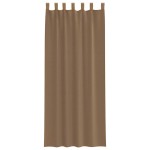 vidaXL Perdele Voile cu Bucle 2 buc Maro Deschis 140x260 cm vidaXL Perdele Voile cu Bucle 2 buc Maro Deschis 140x260 cm