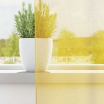 vidaXL Perdele Voile cu Bucle 2 buc Galben 140x175 cm vidaXL Perdele Voile cu Bucle 2 buc Galben 140x175 cm