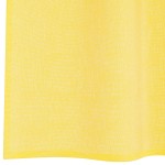 vidaXL Perdele Voile cu Bucle 2 buc Galben 140x245 cm