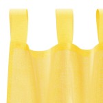 vidaXL Perdele Voile cu Bucle 2 buc Galben 140x260 cm vidaXL Perdele Voile cu Bucle 2 buc Galben 140x260 cm