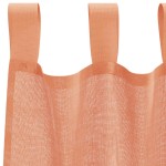 vidaXL Perdele Voile cu Bucle 2 buc Terracota 140x175 cm vidaXL Perdele Voile cu Bucle 2 buc Terracota 140x175 cm